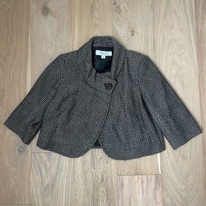 Cropped swing jacket
